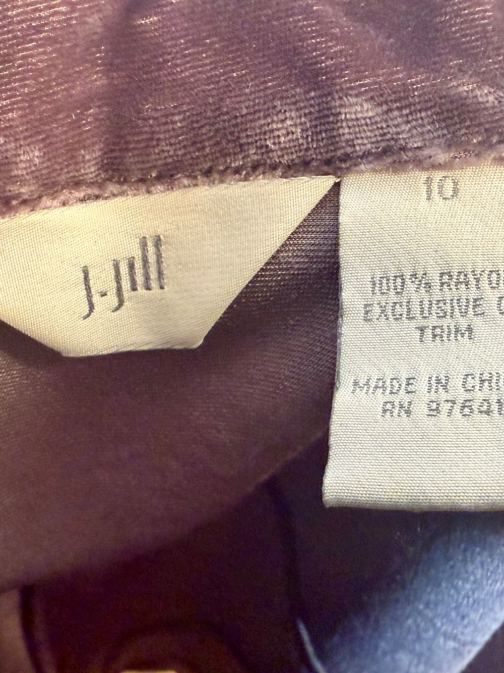 J. Jill Crushed Velvet Shimmery Blazer - Picture 8 of 9